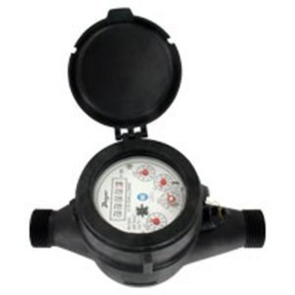 Dwyer Instruments Plastic Water Meter, 58 X 12 Plasti WPTN-A-C-01-1